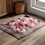 Blush Pumpkin Box rug – pink pumpkins in a box