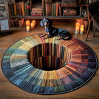 Book Haven Well round quilted mat – book well