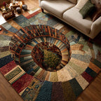 Book Spiral rug – spiral of books