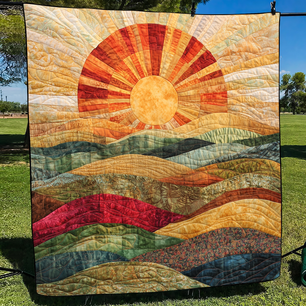 Quilted Throw - Sunrise Hills – view 2