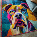 Bulldog Pride rug – rainbow bulldog