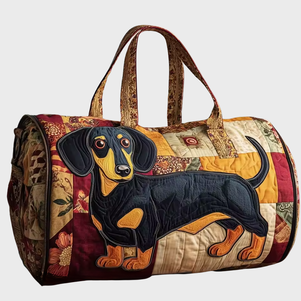 Soft Travel Bag - Patchwork Dachshund – view 2