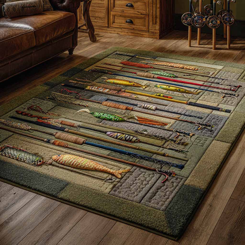 Cabin Lines rug – lodge stripes