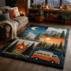 Camp Bliss rug – camper van patchwork