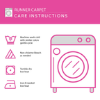 Care instructions – Hallway Runner Rug - Winter Companions