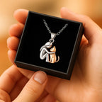 Pendant Necklace - Cat Cuddle