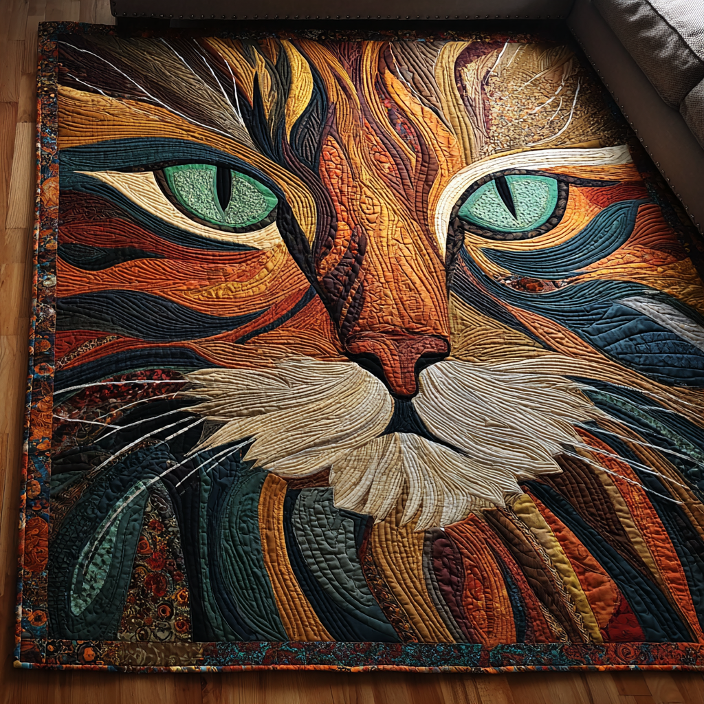 Cat Majesty rug – ginger cat face