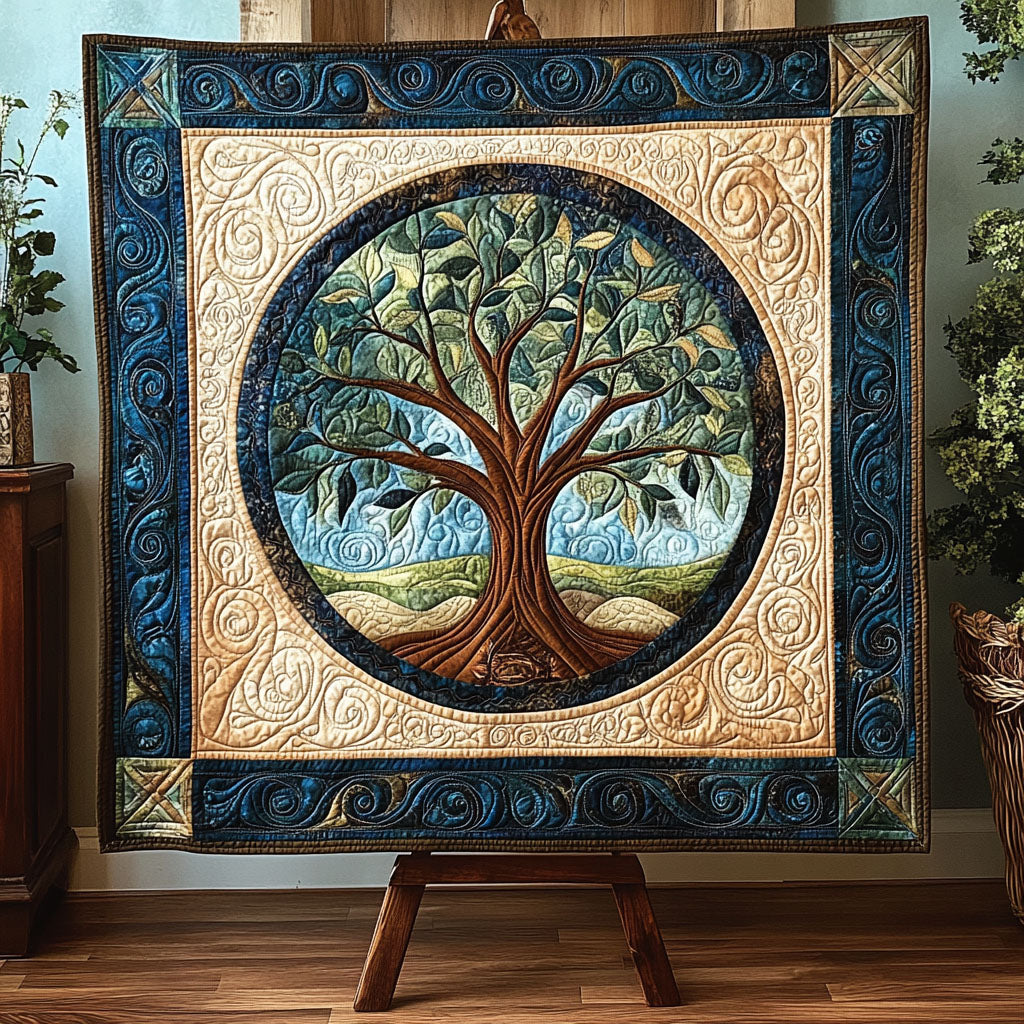 Medallion Tree of Life art quilt – tree of life medallion