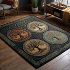 Celtic Oath rug – four tree medallions