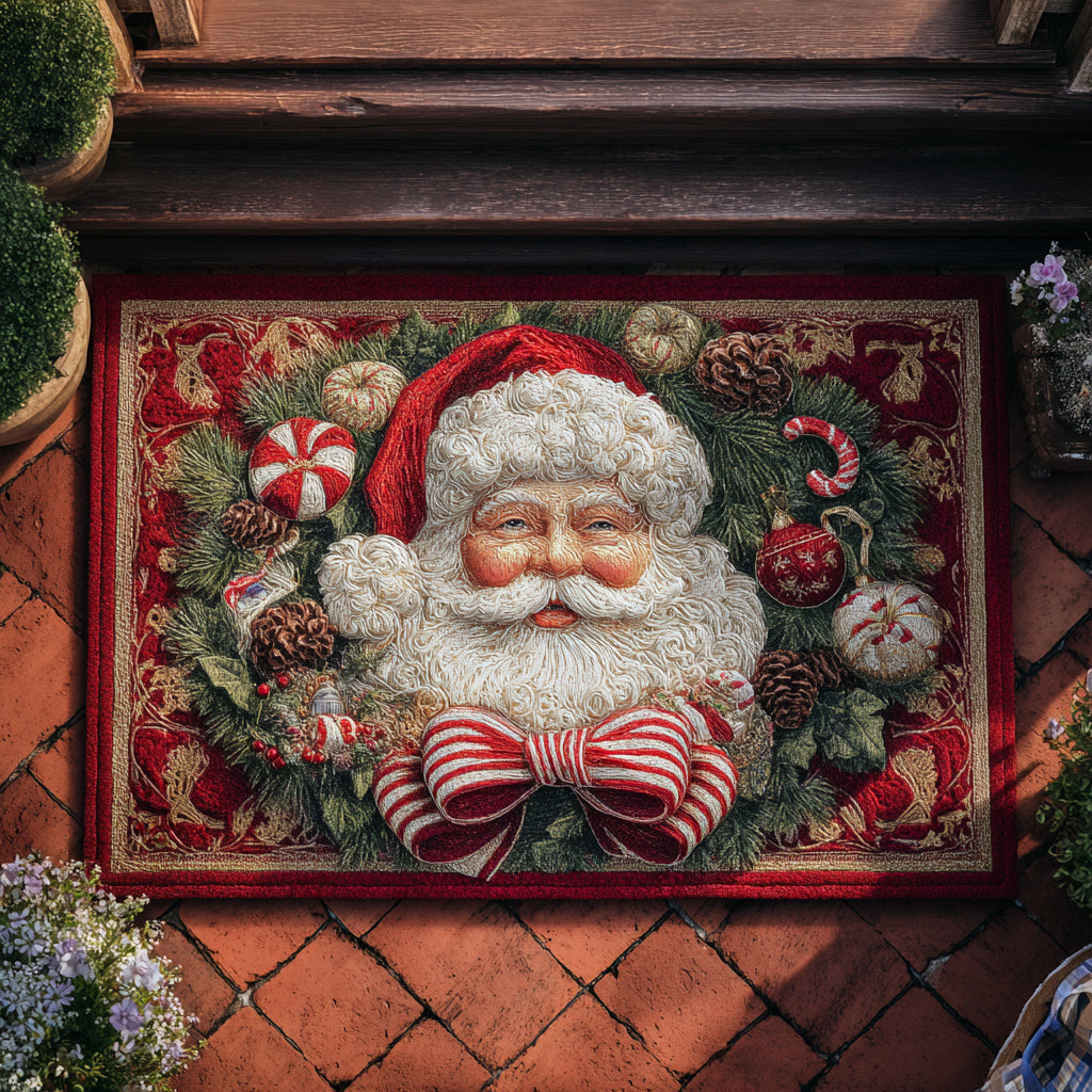 Delightful Santa doormat – santa face