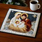 Holy Family Nativity quilted placemats – holy Family