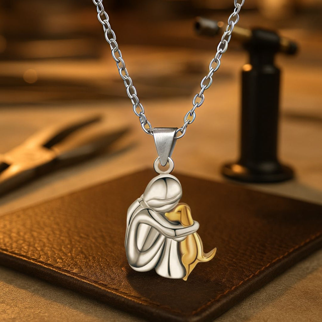 Pendant Necklace - Dog Cuddle