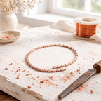 Fine copper chain necklace