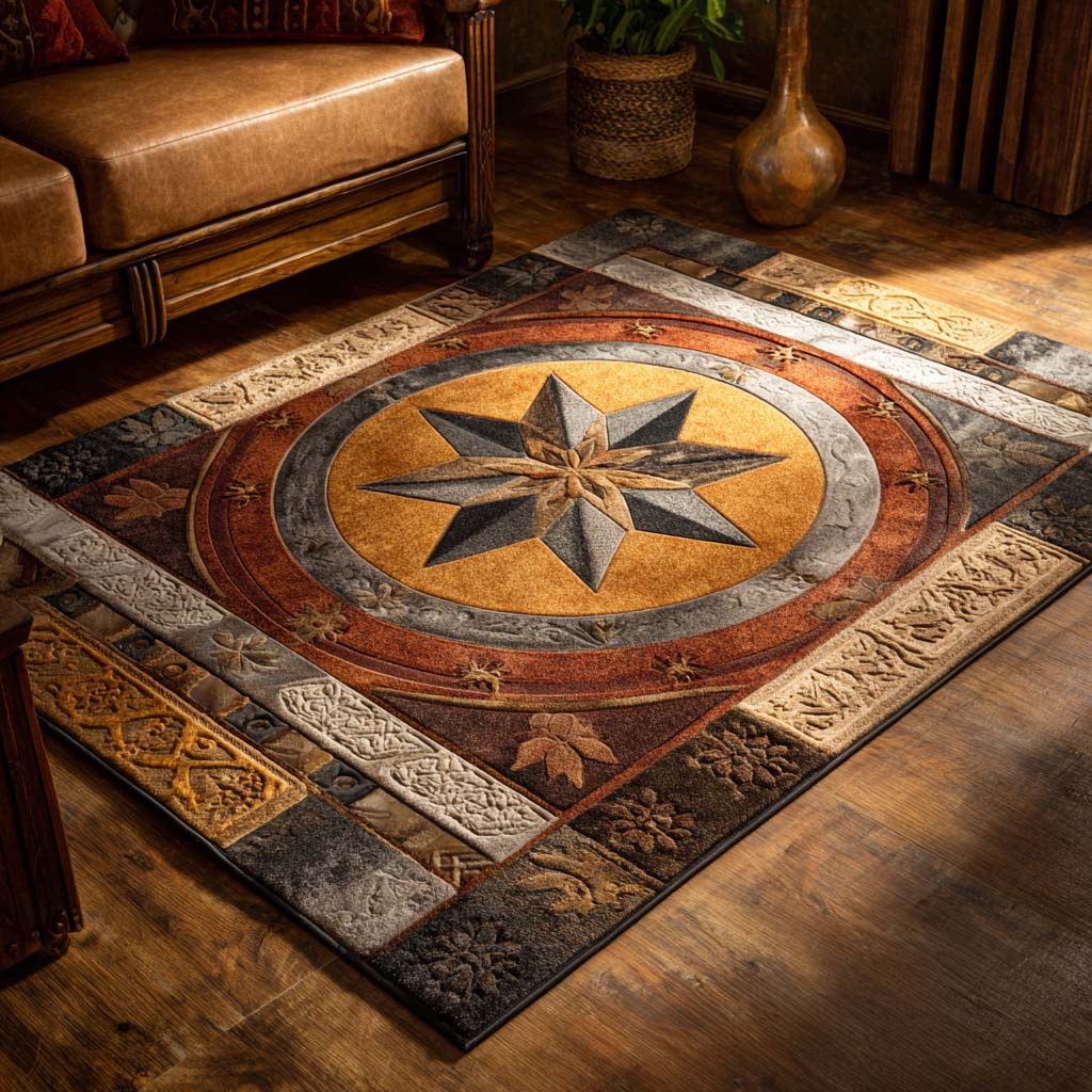 Compass Star rug – compass star medallion