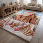 Cookie Town Surprise rug – gingerbread house