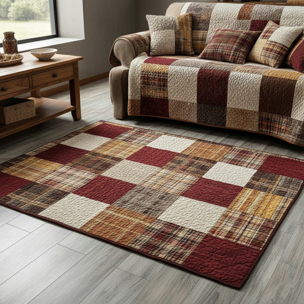 Country Home Plaid rug – plaid squares