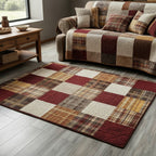 Country Home Plaid rug – plaid squares