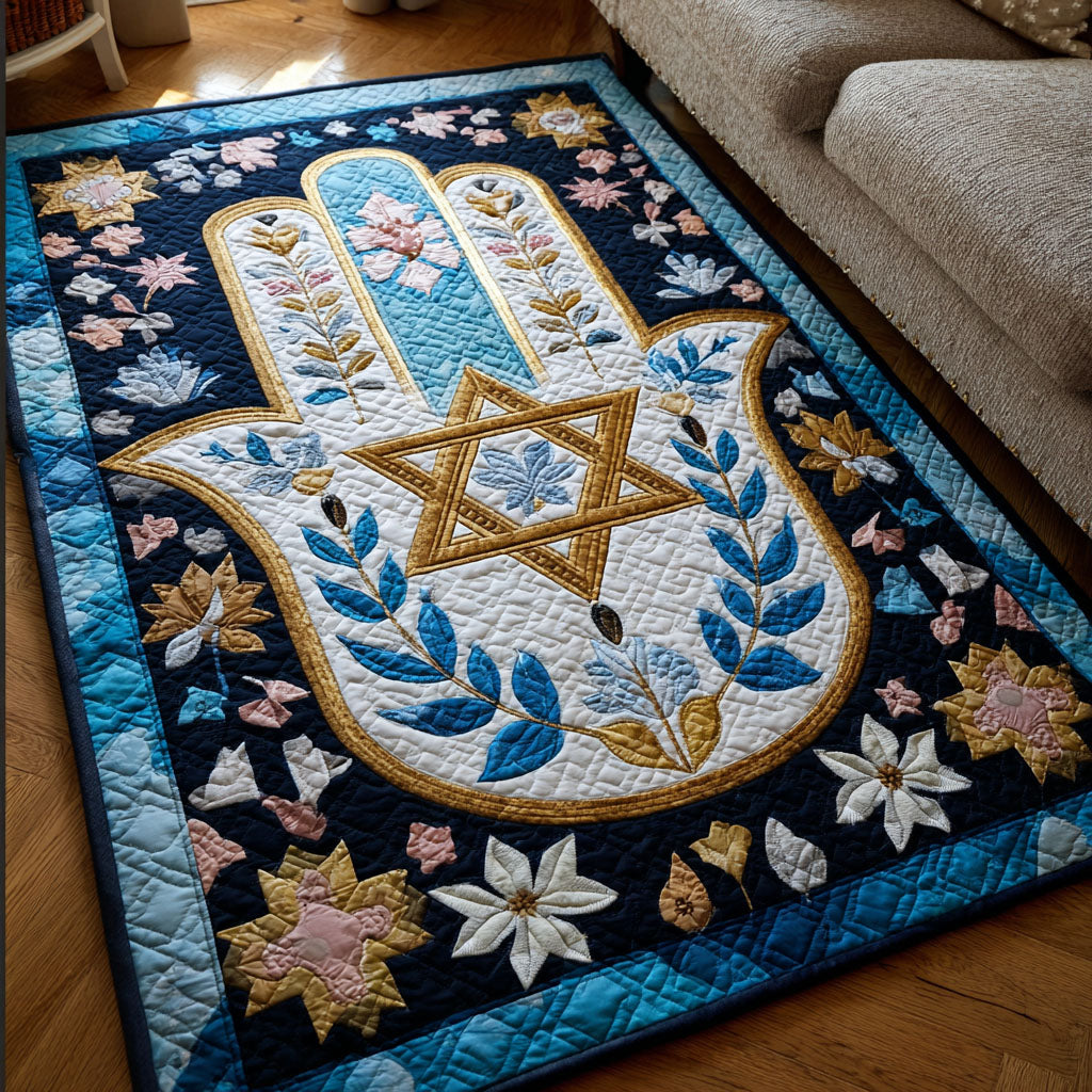 Hamsa Star rug – hamsa and Star of David
