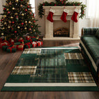 Green Tartan rug – green tartan
