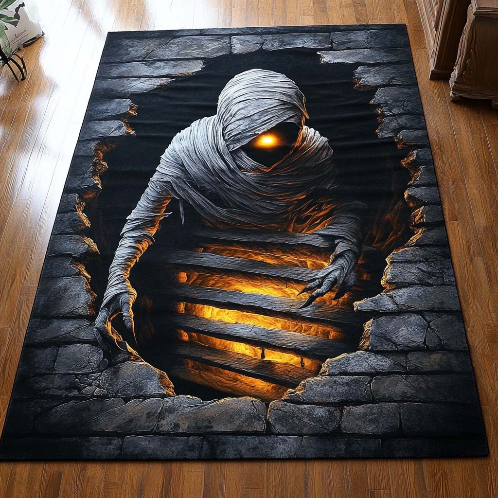 Crypt Mummy rug – mummy through stone