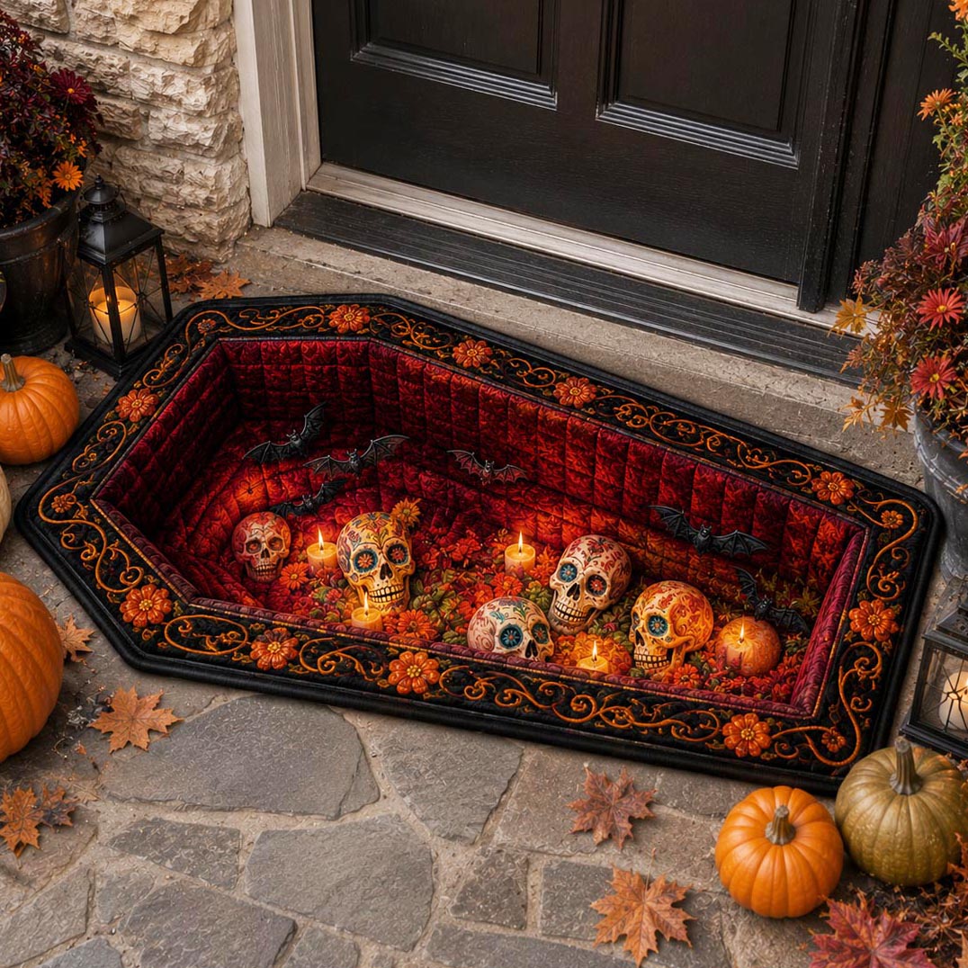 Crypt of Skulls shaped doormat – skulls in crypt