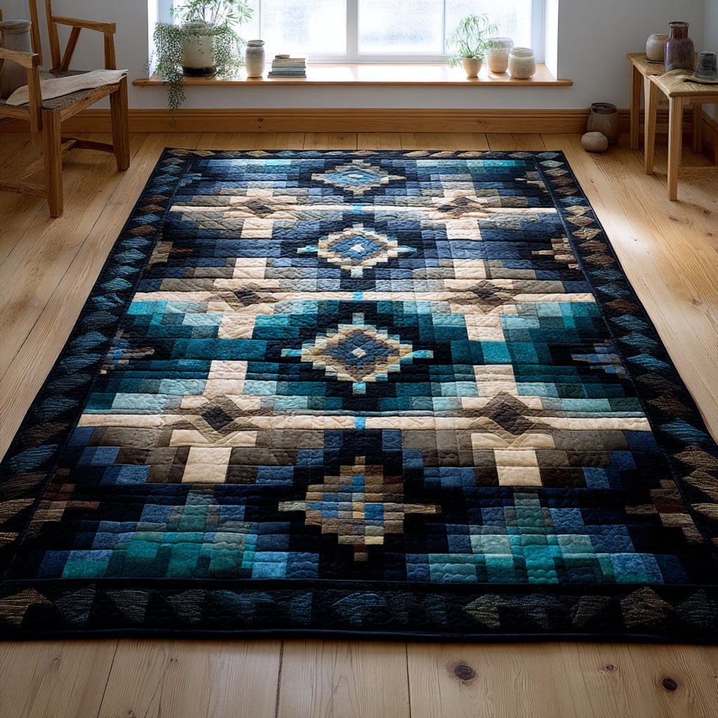 Blue Diamond Kilim rug – blue diamonds