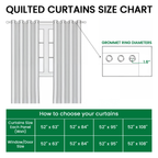 Size guide – Quilted Curtains - Blue and White Lighthouse