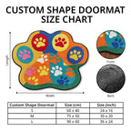 Size guide – Shaped Doormat - Midnight Cat Oval