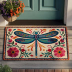 Dancing Dragonfly doormat – folk dragonfly