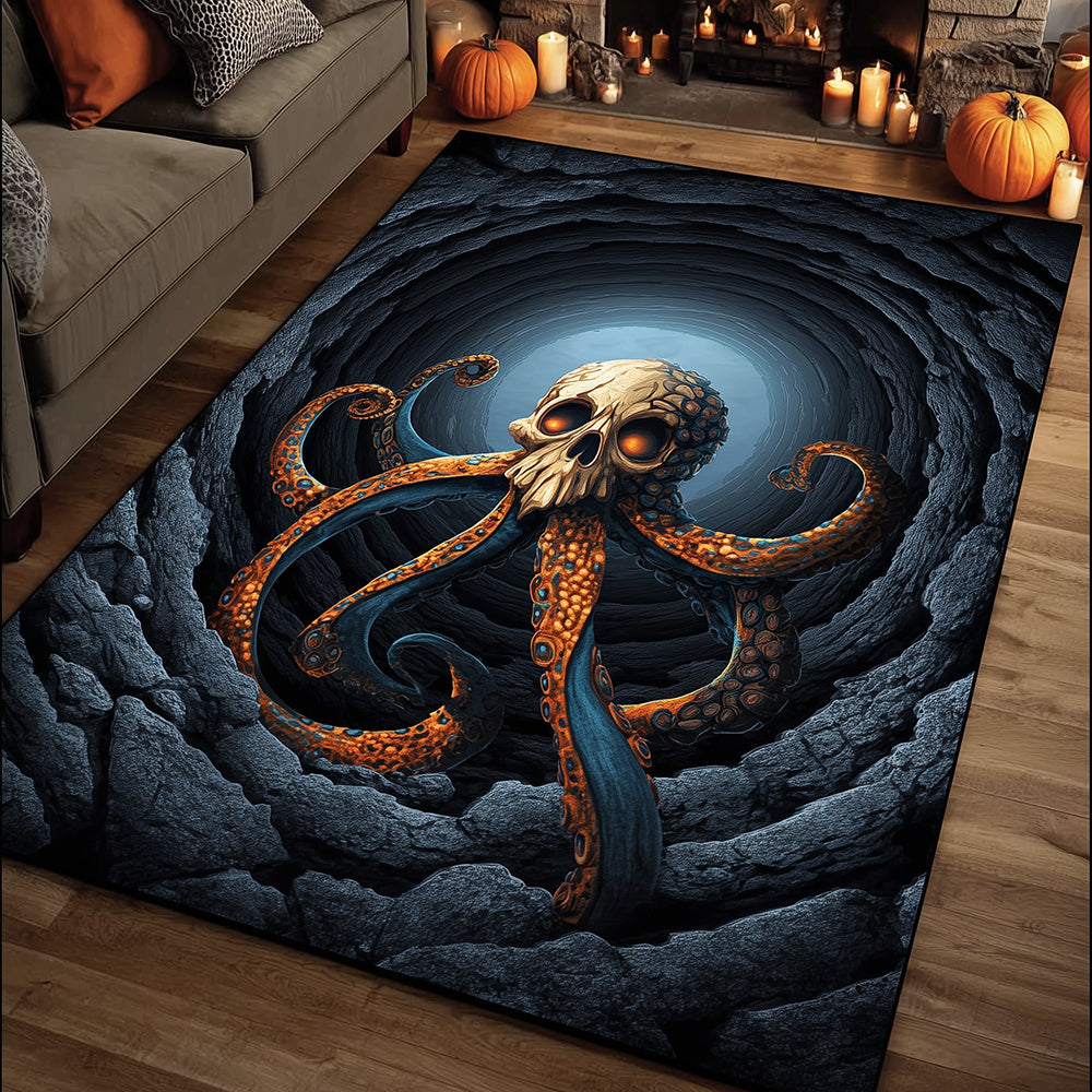 Deepsea Octopus Skull rug – octopus and skull