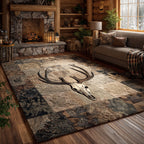 Deer Spirit rug – antlered skull