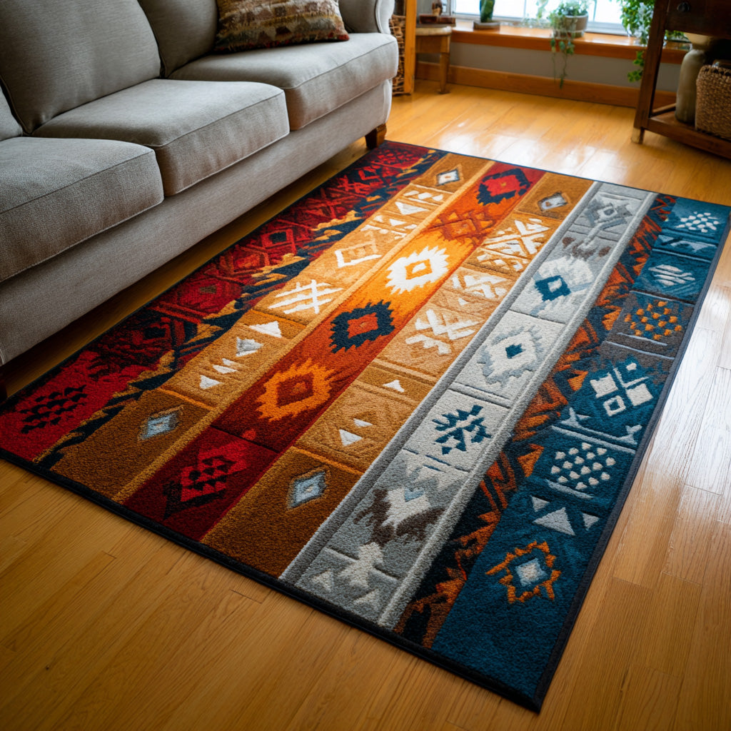 Desert Stripes rug – patterned stripes