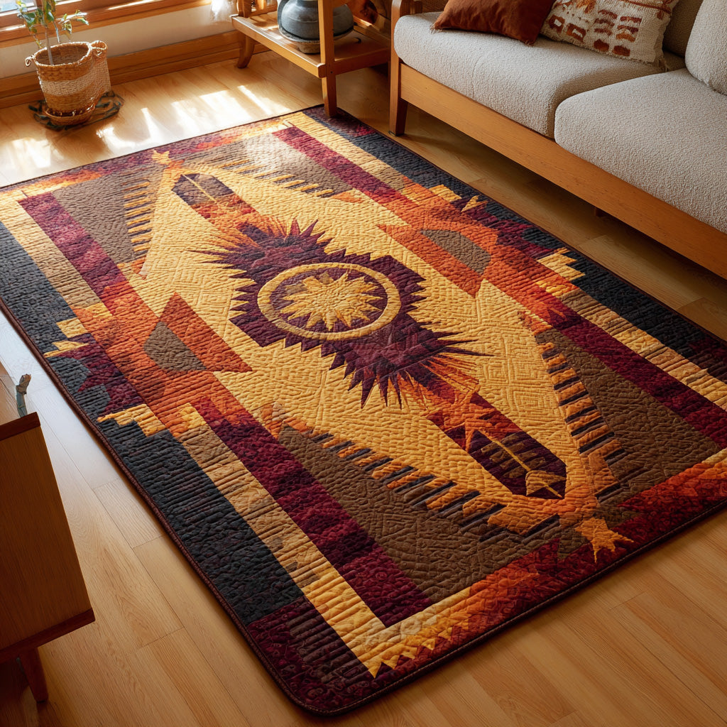 Desert Sunburst rug – sunburst medallion
