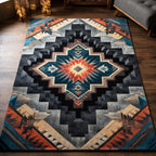 Desert Symbols rug – stepped diamonds
