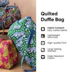 Quilted Weekend Bag - Meadow Peace Van – view 3