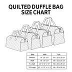 Size guide – Quilted Weekend Bag - Wildflower Cream Van