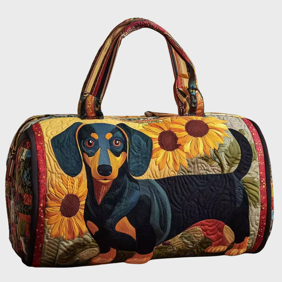 Soft Travel Bag - Sunflower Dachshund – view 2