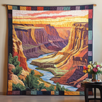 Canyon River Light art quilt – canyon river