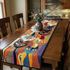 Quilted Table Runner - Cat Faces Patchwork – view 2