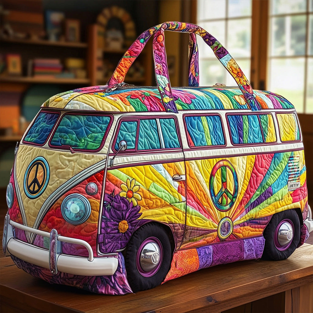 Freedom Echo Van quilted weekend bag – rainbow camper van