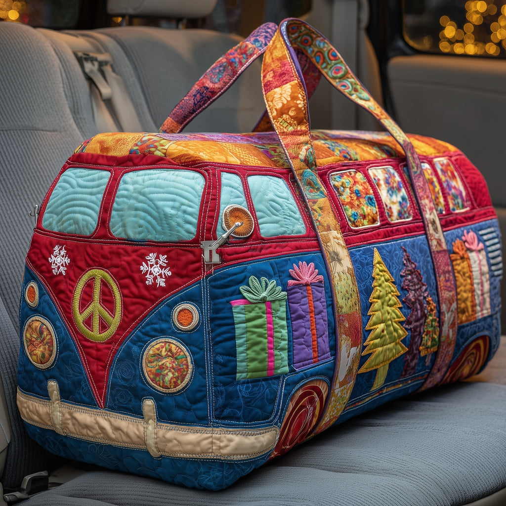 Christmas Gift Van quilted weekend bag – gift camper van