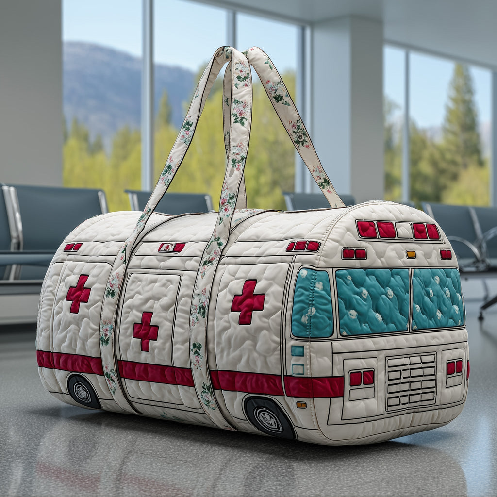 Ambulance Rescue quilted weekend bag – ambulance