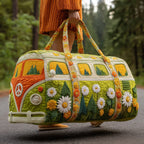 Daisy Meadow Van quilted weekend bag – daisy meadow van
