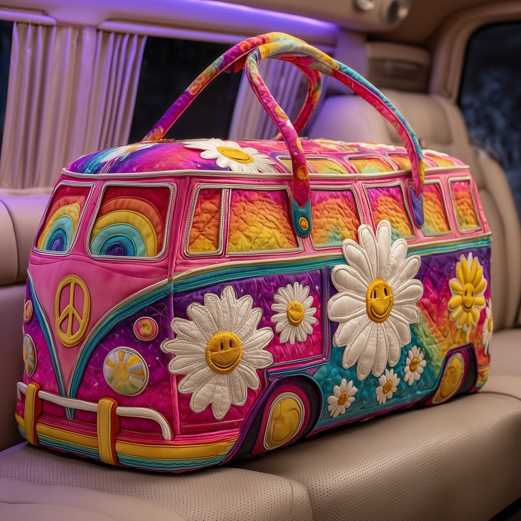 Big Daisy Van quilted weekend bag – giant daisy van