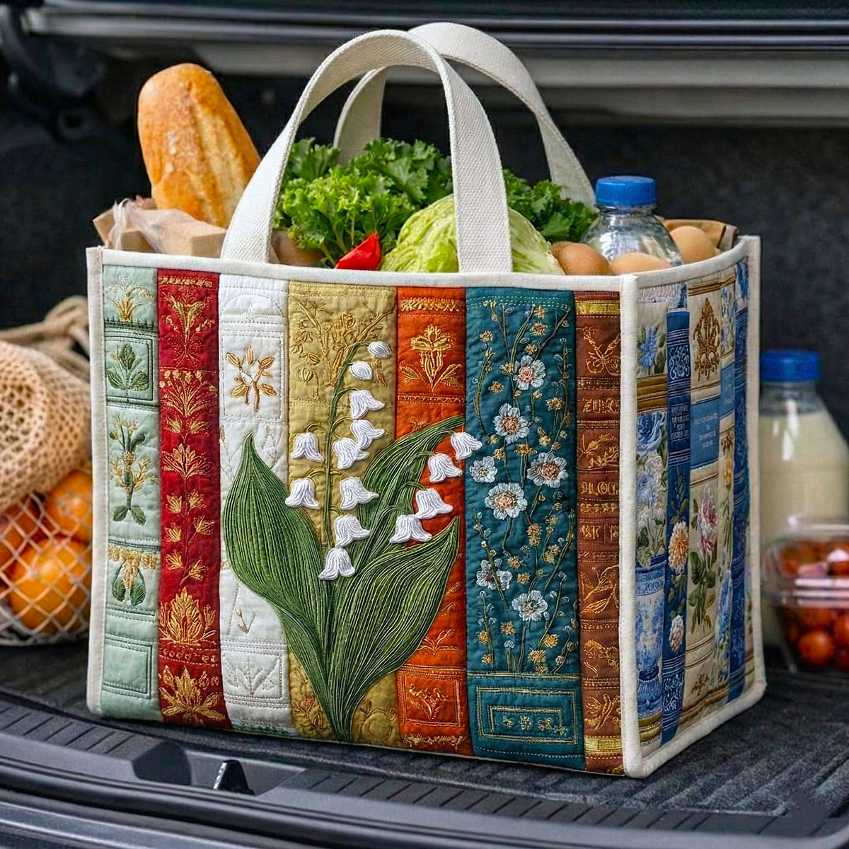 Cosy Books Lily quilted shopping bag – books and lily