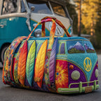 Feather Breeze Van quilted weekend bag – feather camper van