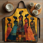 Gowned Sisters quilted apron – women in gowns