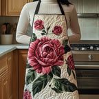Crimson Rose quilted apron – crimson rose