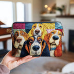 Basset Hound Huddle quilted purse – basset hound huddle