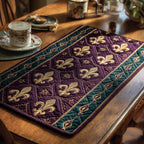 Fleur-de-Lis Lattice quilted placemats – fleur-de-lis lattice